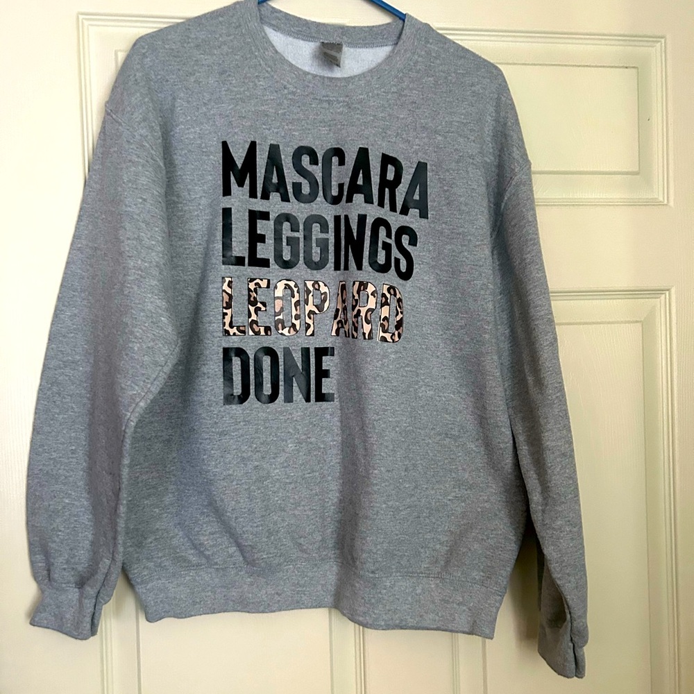 Size medium gray pullover GUC